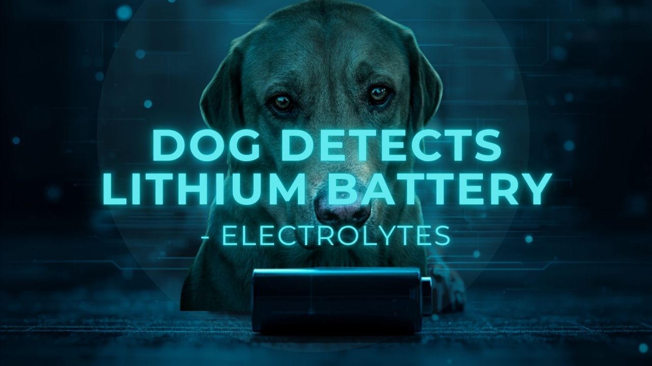 Rocco — Dog Detects Lithium Battery Electrolytes — VOCTEK detection run